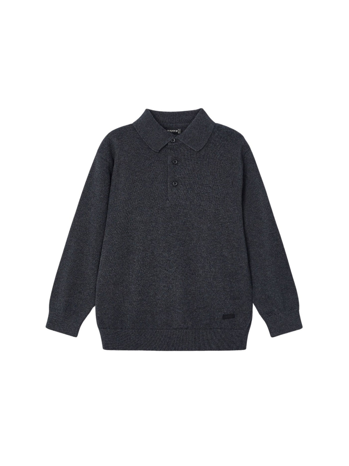 Polo m/comp. Tricô Lapis vig (Cinza Escuro)  para Menino - Mayoral