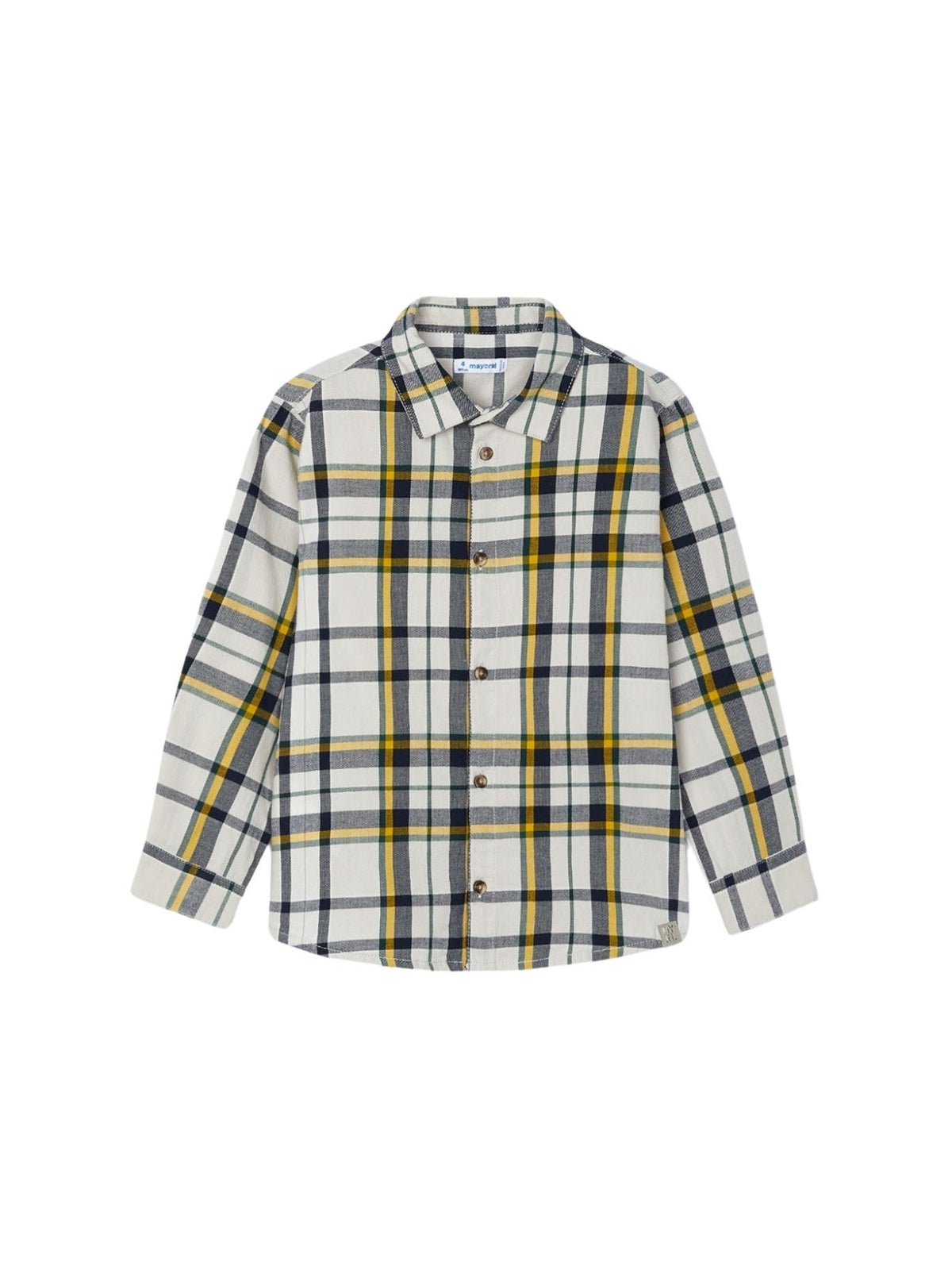 Camisa m/comp.xadrez Polen (Amarelo Ocre)  para Menino - Mayoral