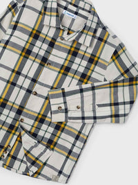 Camisa m/comp.xadrez Polen (Amarelo Ocre)  para Menino - Mayoral