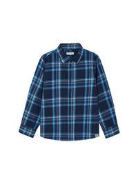 Camisa m/comp.xadrez Ceruelo (Azul)  para Menino - Mayoral