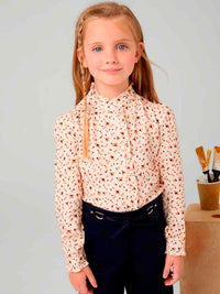 Blusa viella estampada Grão bico (Bege)  para Menina - Mayoral