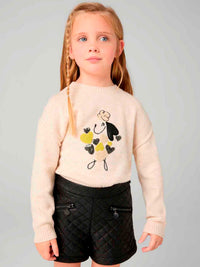 Bermuda acolchoada Preto (Preto)  para Menina - Mayoral