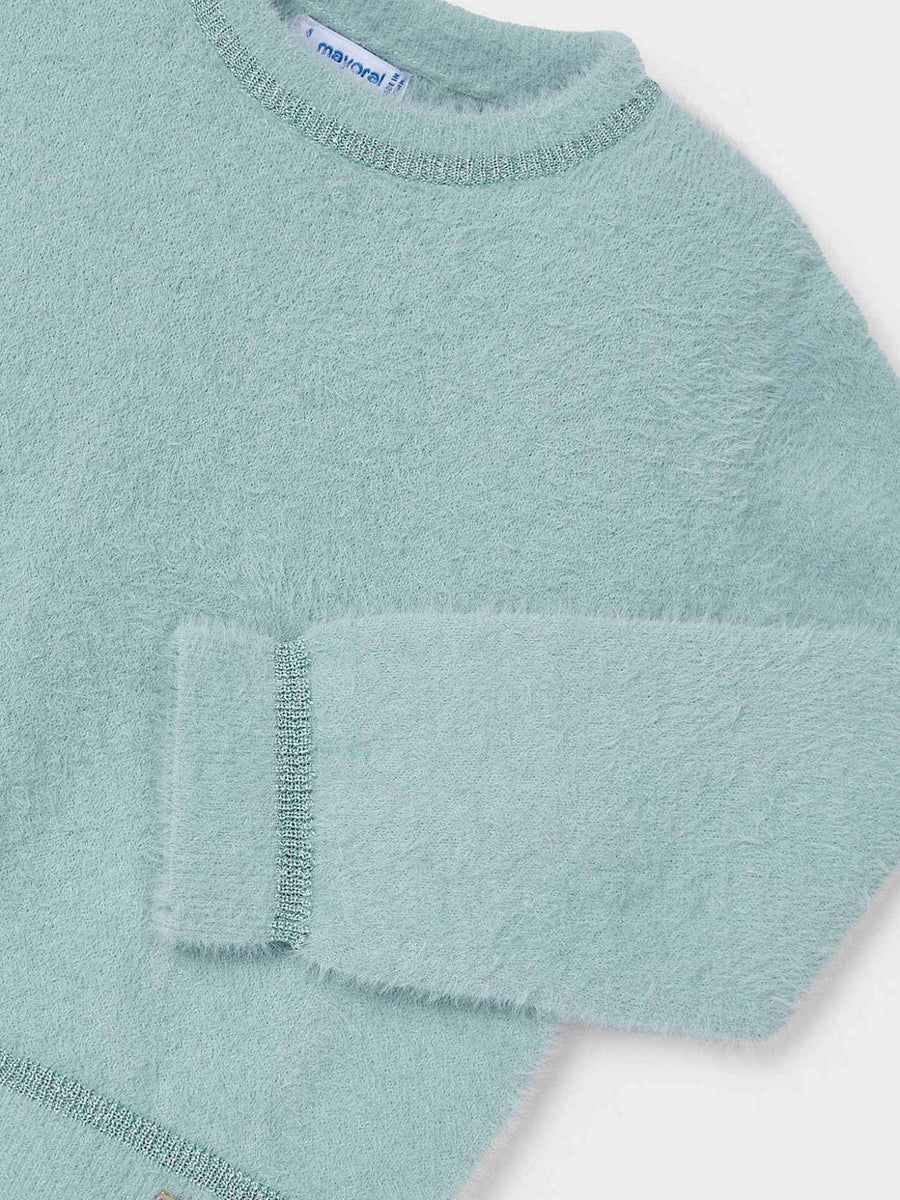 Jersey pelo Azul jade (Antracite)  para Menina - Mayoral