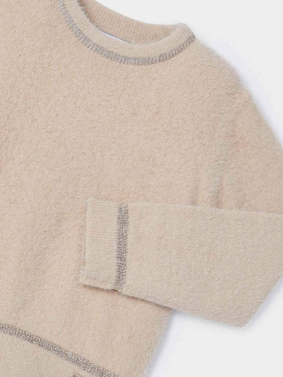 Jersey pelo Areia (Bege)  para Menina - Mayoral