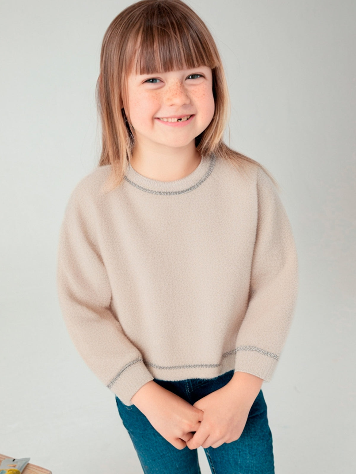Jersey pelo Areia (Bege)  para Menina - Mayoral