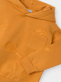 Sweat bordada Carrot (Laranja Outono)  para Menino - Mayoral
