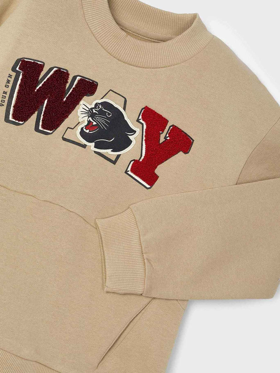 Sweat aplicações Castanho (Castanho)  para Menino - Mayoral