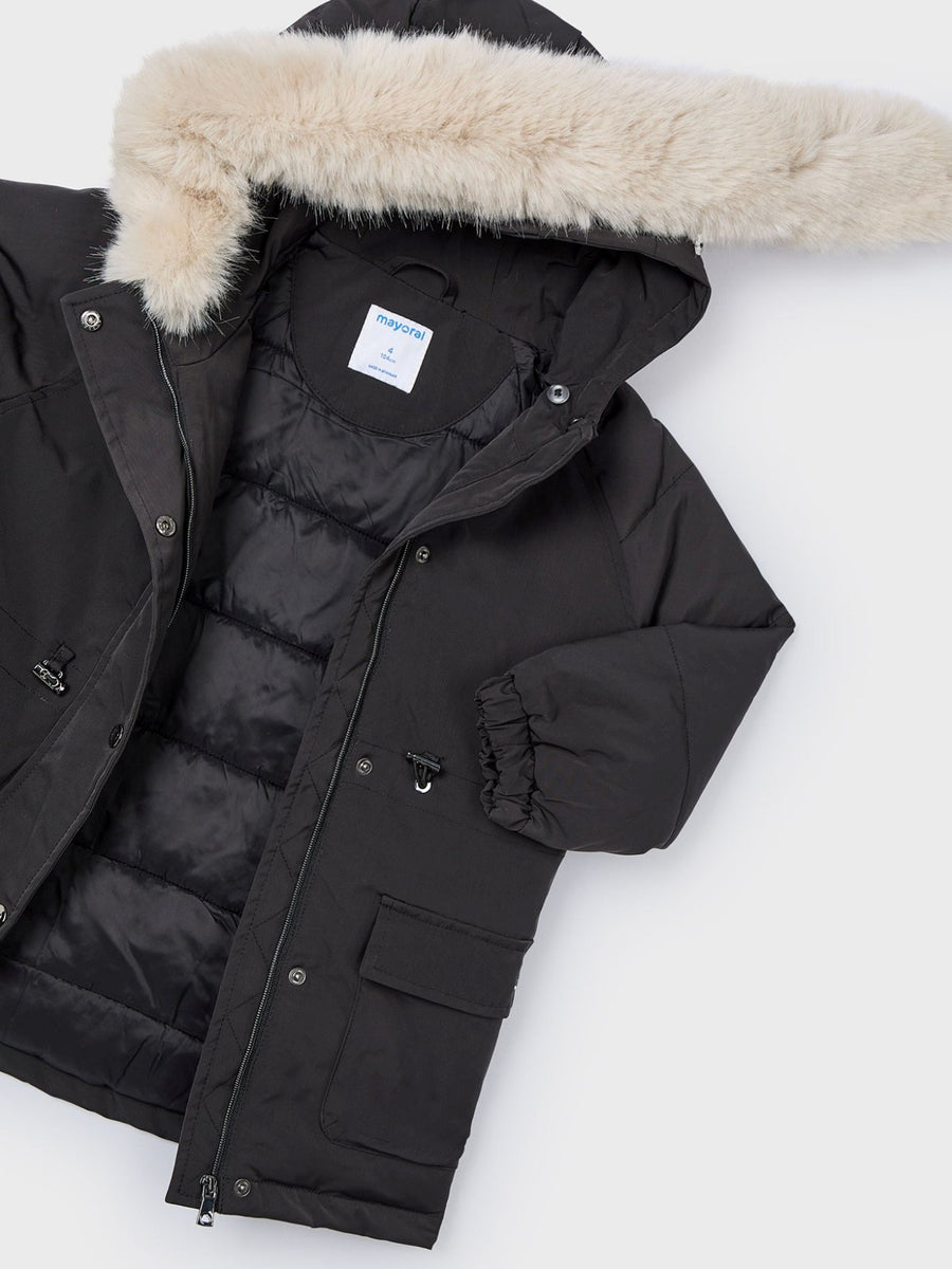 Blusão parka Preto (Preto)  para Menina - Mayoral