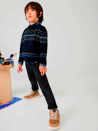 Calça relaxed fit Blue black (Marinho)  para Menino - Mayoral