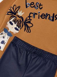 Conj. leggings fantasia Caramelo (Castanho Claro)  para Menina - Mayoral