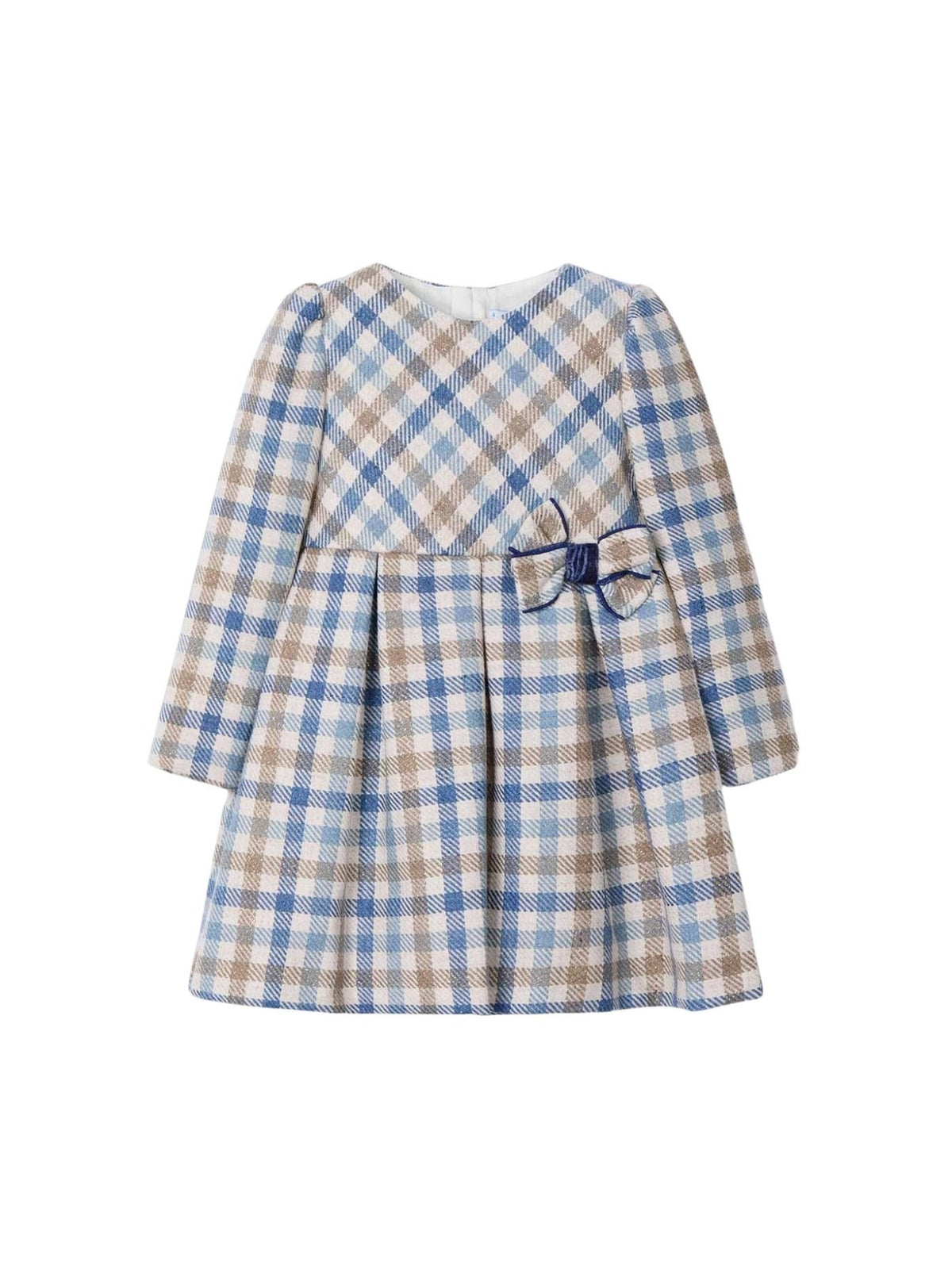 Vestido xadrez Celeste (Celeste)  para Menina - Mayoral