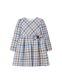 Vestido xadrez Celeste (Celeste)  para Menina - Mayoral