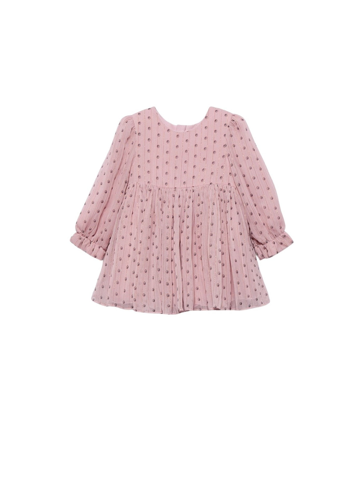 Vestido estampado bambula Rosa (Rosa)  para Bebé Menina - Abel & Lula