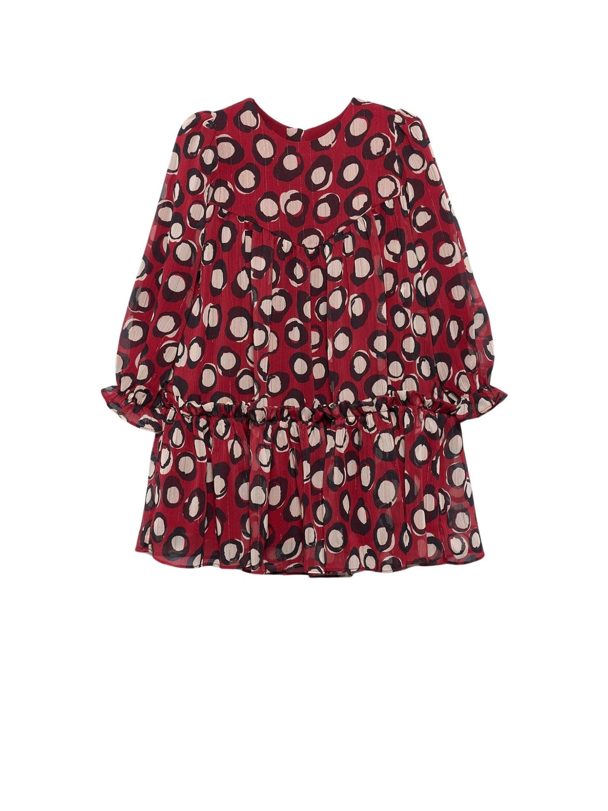 Vestido estampado Vermelho (Vermelho)  para Menina - Abel & Lula