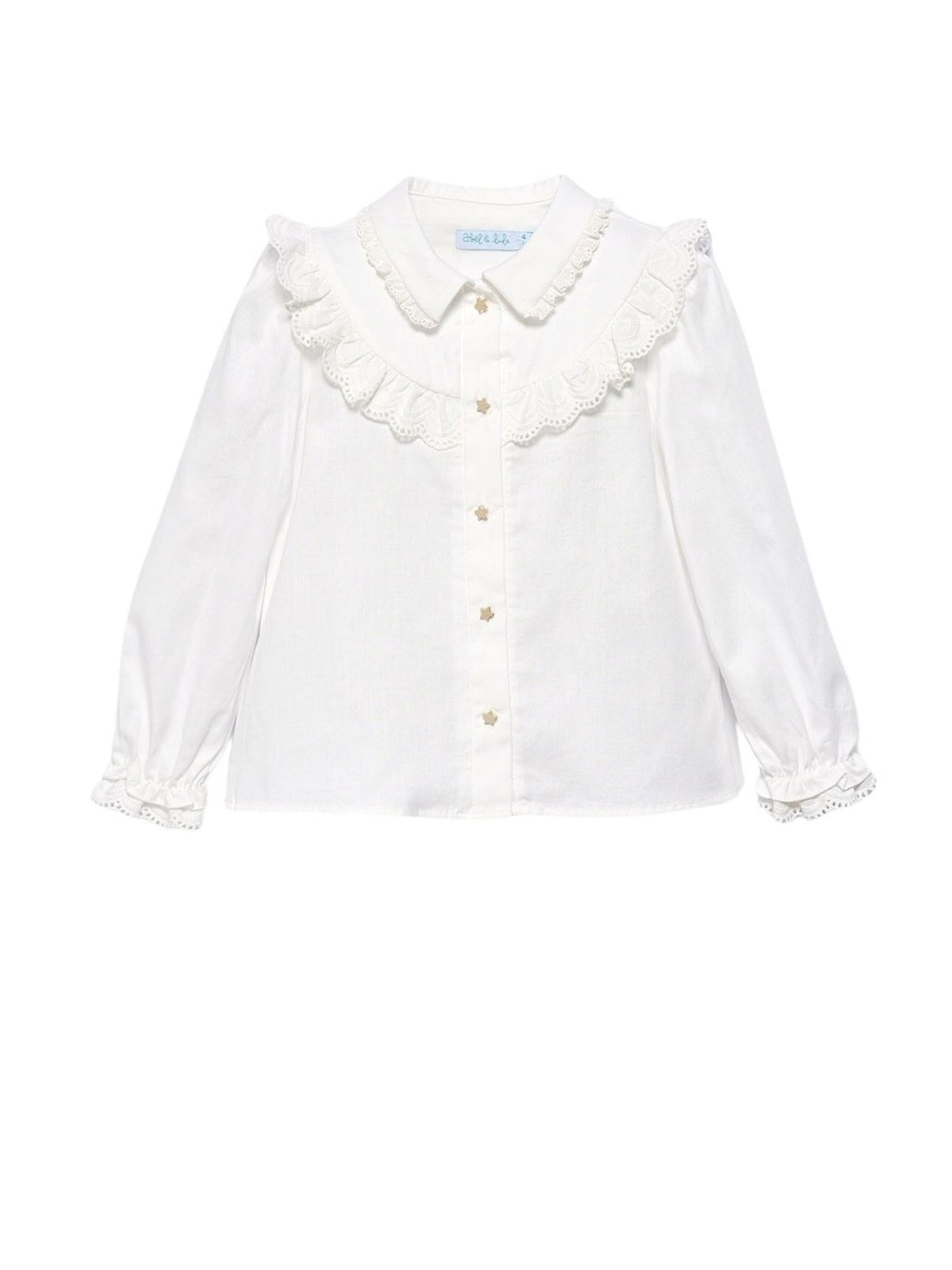 Blusa viella bebé Crú (Creme / Pérola)  para Menina - Abel & Lula