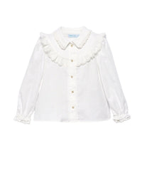 Blusa viella bebé Crú (Creme / Pérola)  para Menina - Abel & Lula
