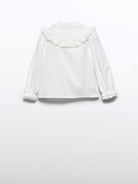 Blusa viella bebé Crú (Creme / Pérola)  para Menina - Abel & Lula
