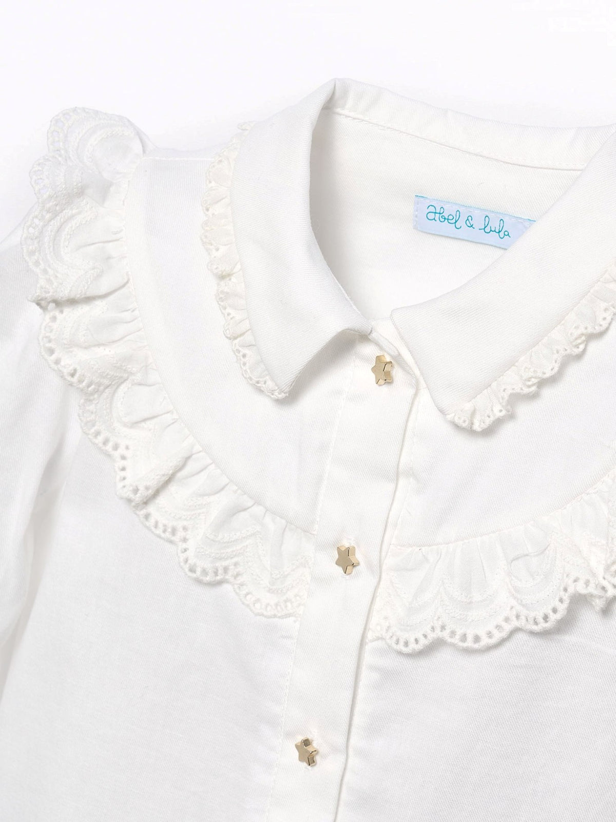 Blusa viella bebé Crú (Creme / Pérola)  para Menina - Abel & Lula