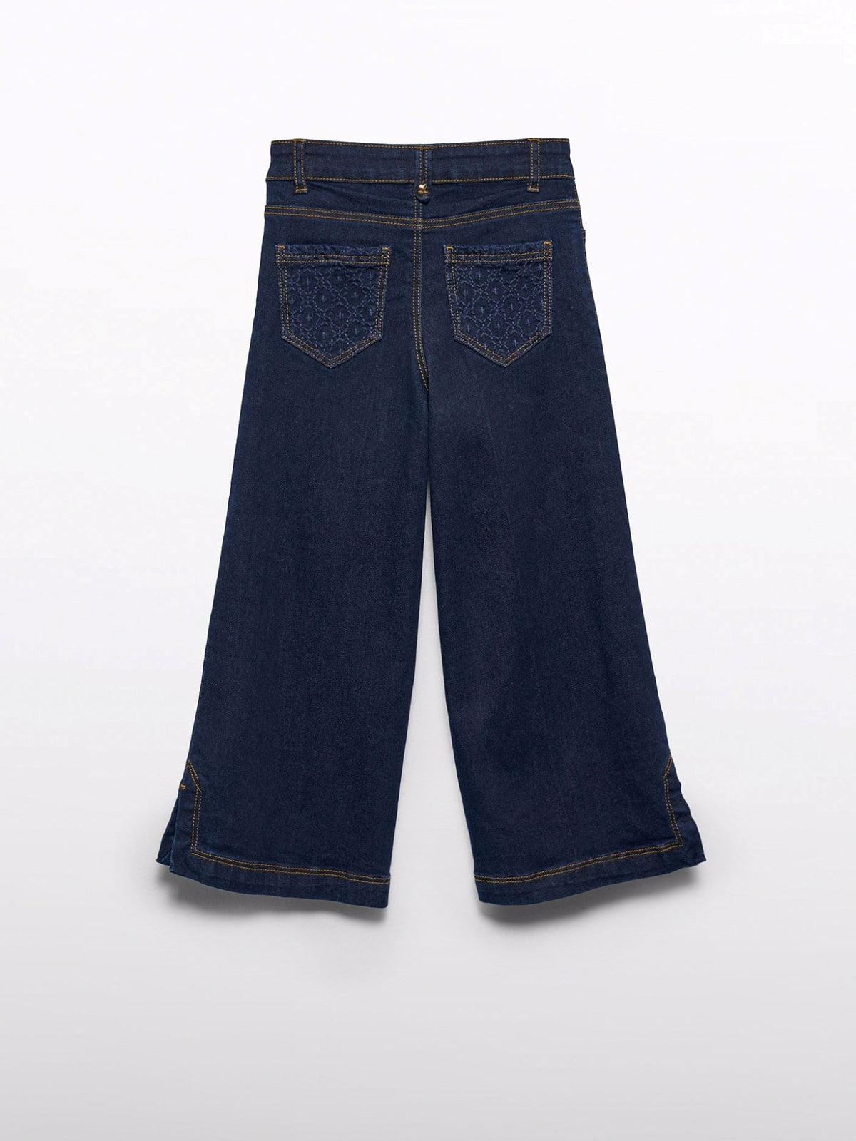 Calça ganga palazzo Escuro (Marinho)  para Menina - Abel & Lula