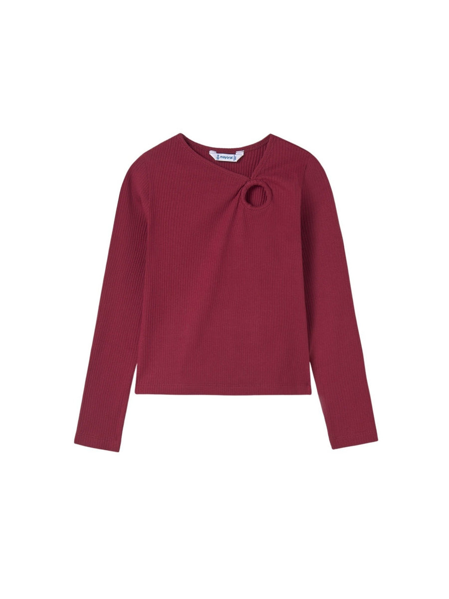 Camisola Cereja (Vermelho Escuro)  para Menina - Mayoral