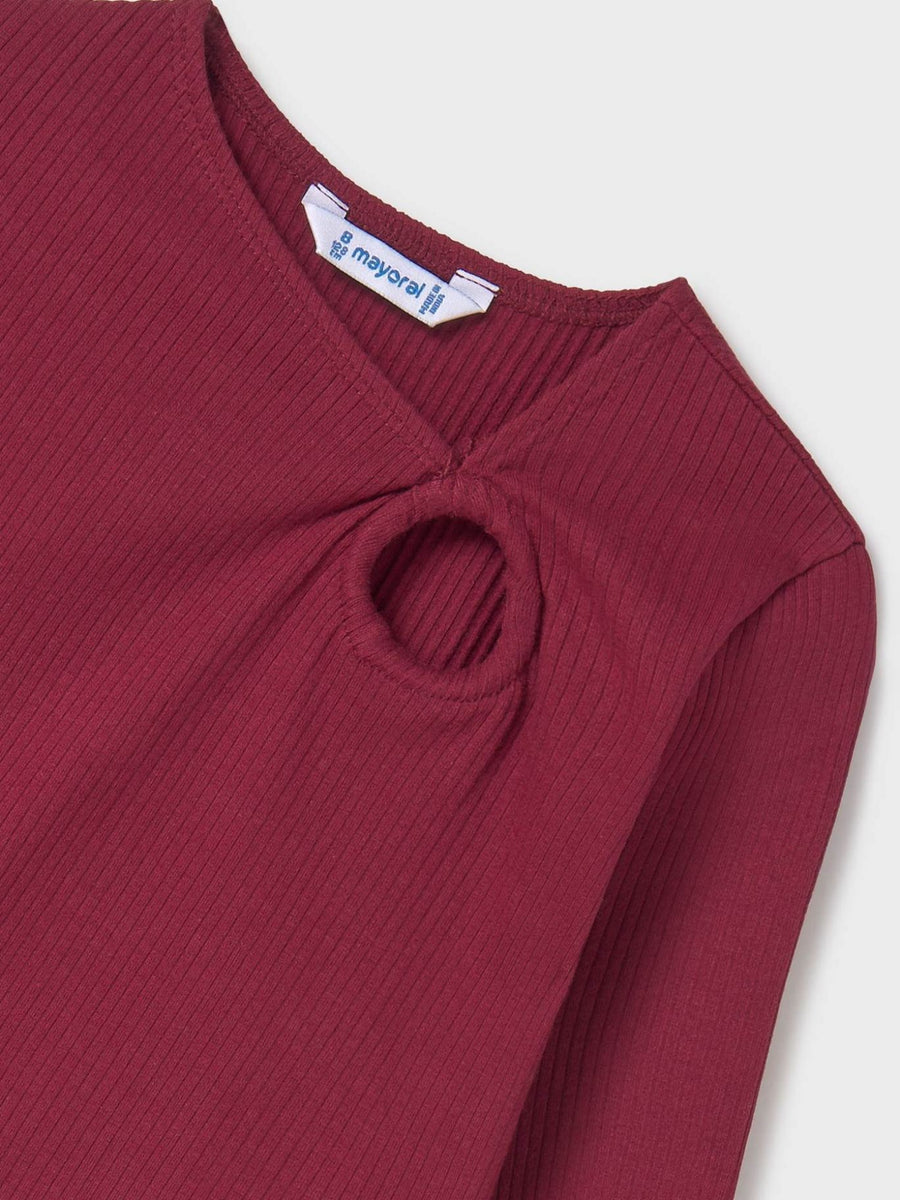 Camisola Cereja (Vermelho Escuro)  para Menina - Mayoral