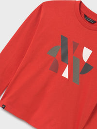 Camisola relieve Flama (Vermelho)  para Menino - Mayoral