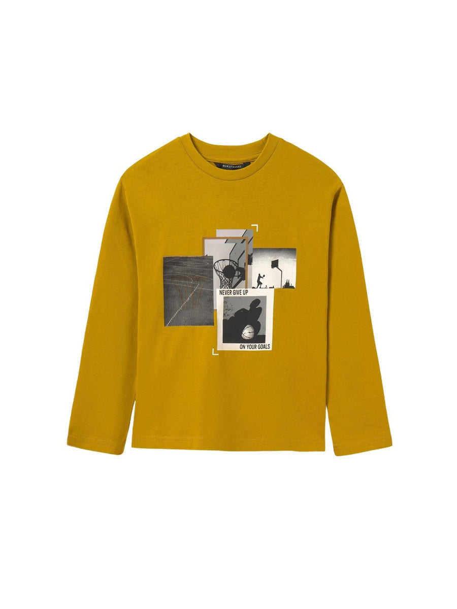 Camisola efeito lenticular Azufre (Amarelo Ocre)  para Menino - Mayoral