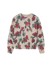 Jersey estamp. flores Pedra vig (Bege)  para Menina - Mayoral