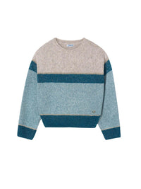 Jersey bloques Lago vig (Azul Céu)  para Menina - Mayoral
