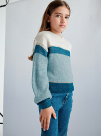 Jersey bloques Lago vig (Azul Céu)  para Menina - Mayoral