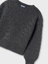 Jersey estruturado Marengo me (Cinza Escuro)  para Menina - Mayoral