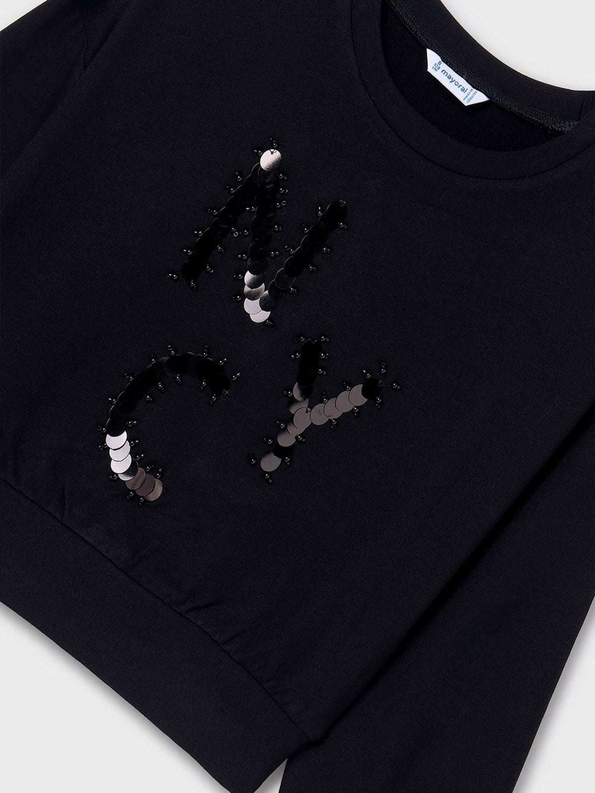 Sweat viscose Preto (Preto)  para Menina - Mayoral