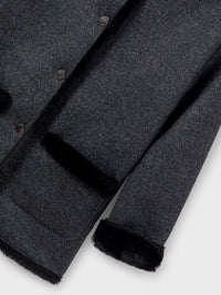 Casaco dupla face Preto (Preto)  para Menina - Mayoral