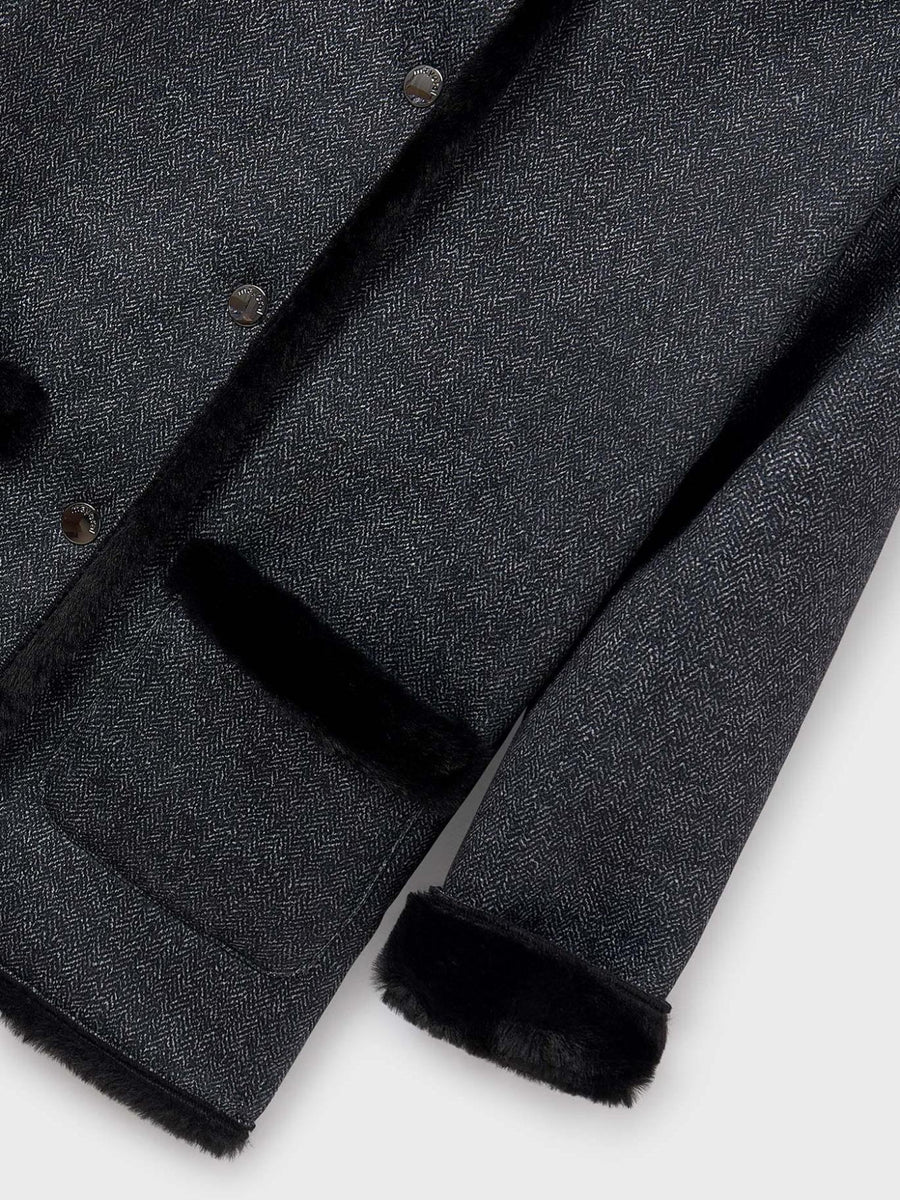 Casaco dupla face Preto (Preto)  para Menina - Mayoral