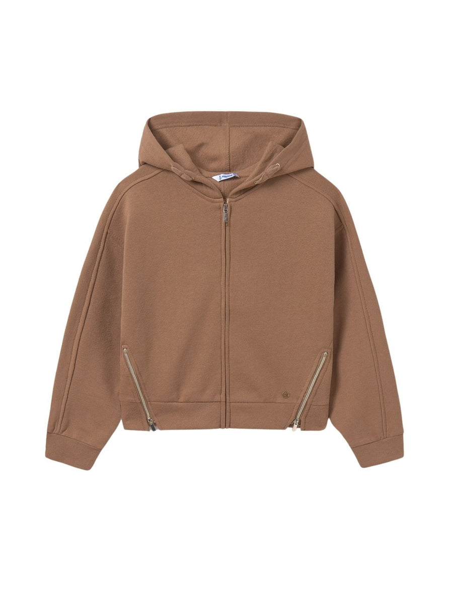 Casaco sport felpa Canela (Castanho Claro)  para Menina - Mayoral