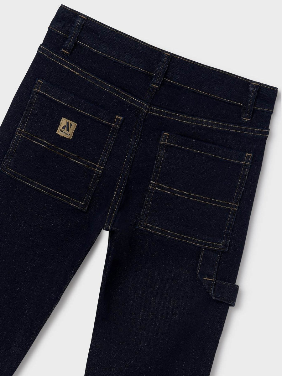 Calça soft denim worker Dark indig (Marinho)  para Menino - Mayoral