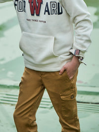 Calça slim Camel (Castanho Claro)  para Menino - Mayoral