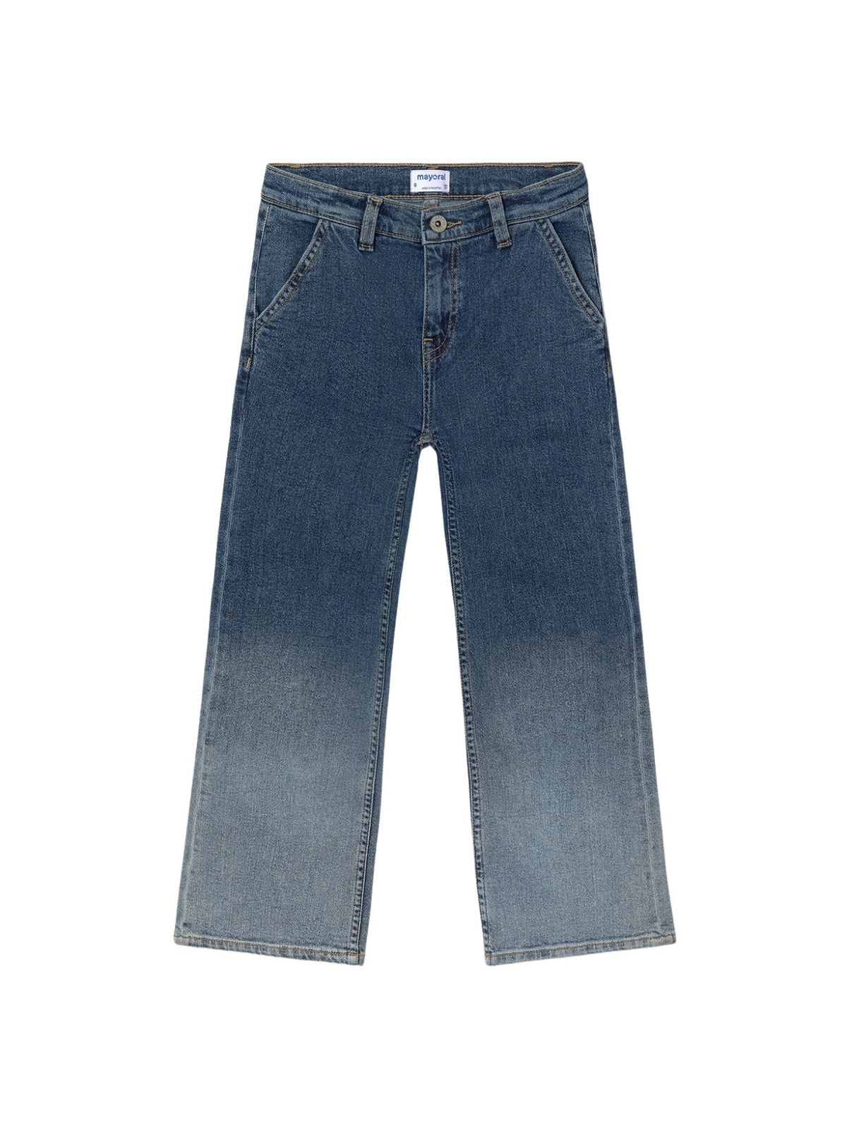 Calça ganga deep dye Base (Ganga c/ Lavagem)  para Menina - Mayoral