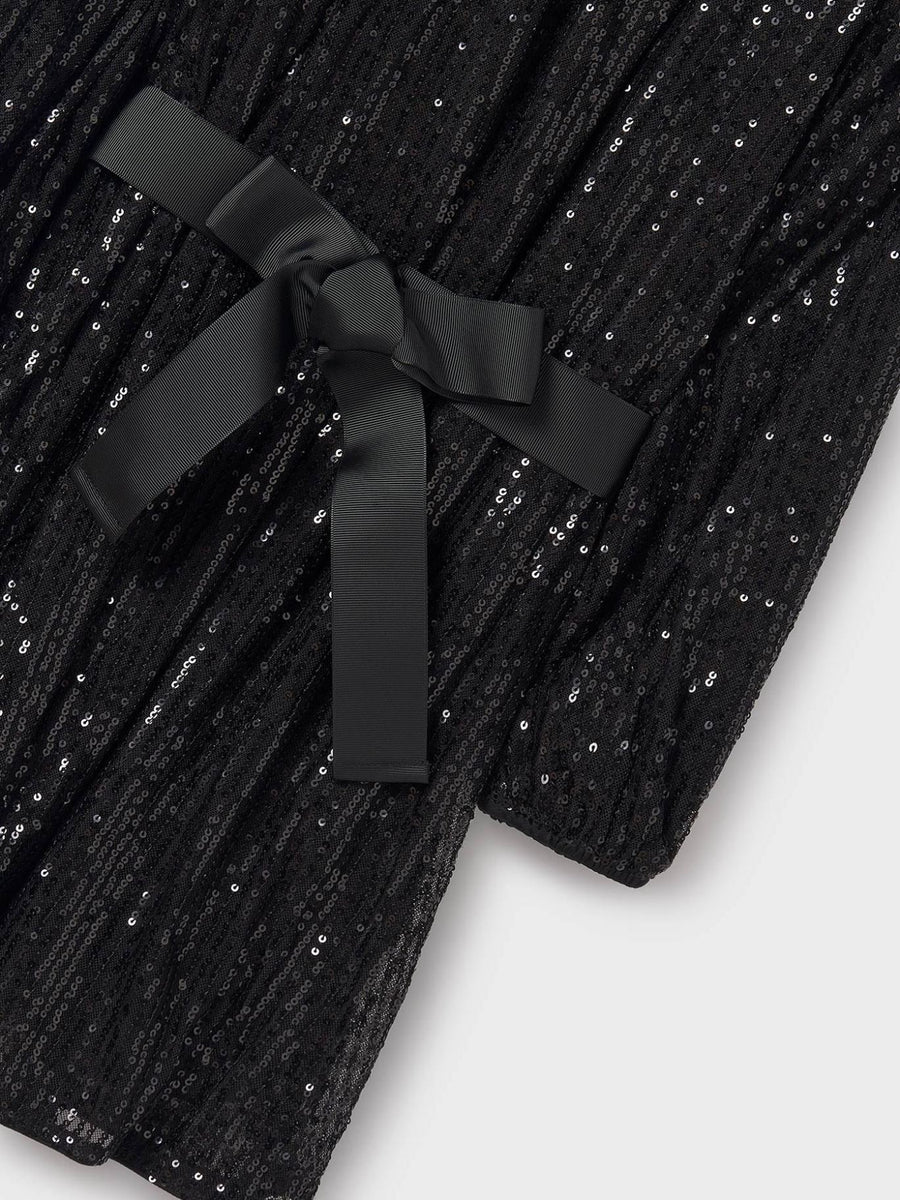Vestido lantejoulas Preto (Preto)  para Menina - Mayoral