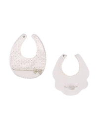 Set 2 babetes Crú (Creme / Pérola)  para Bebé Menina - Mayoral