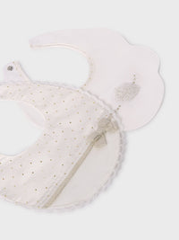 Set 2 babetes Crú (Creme / Pérola)  para Bebé Menina - Mayoral
