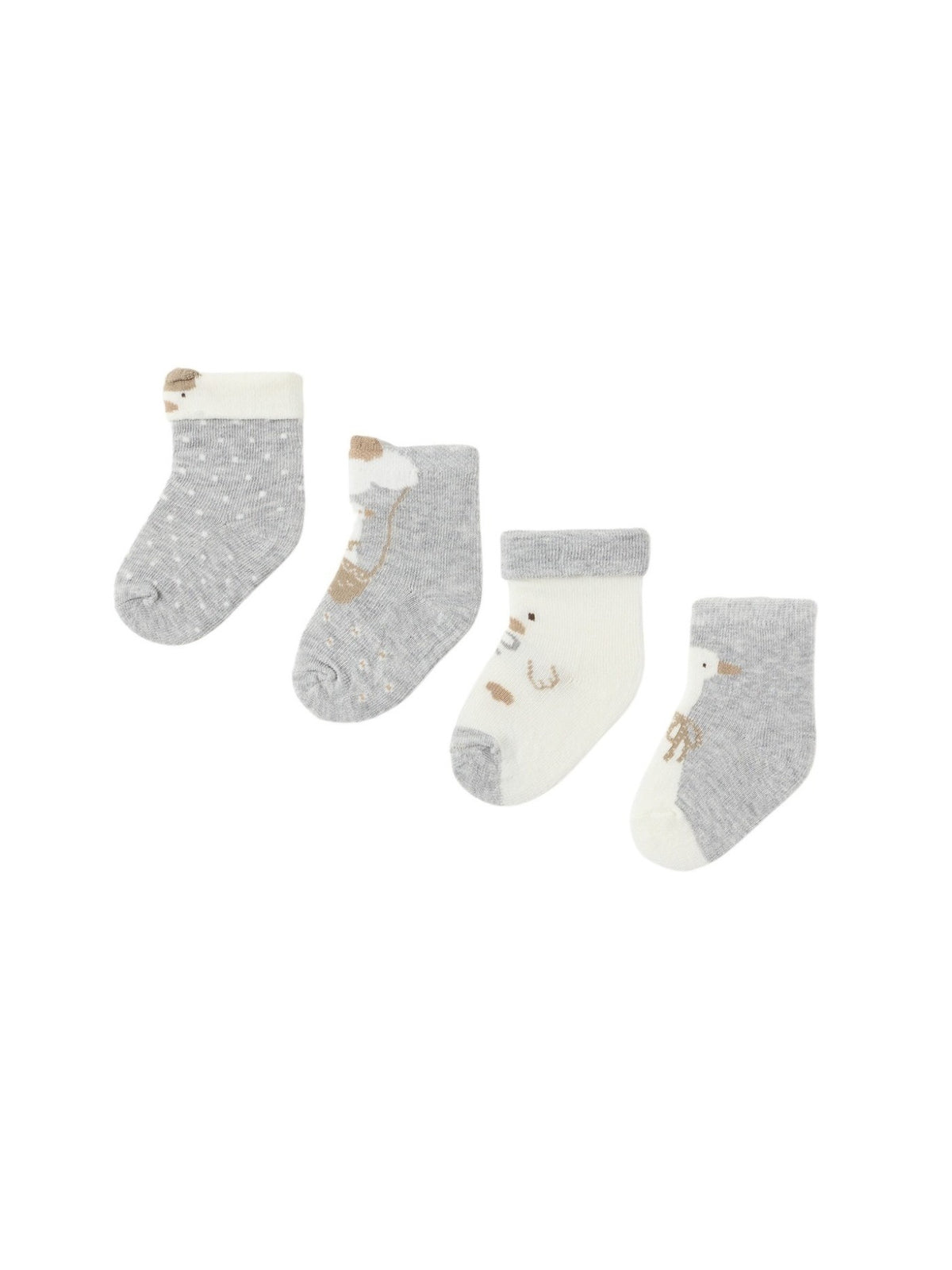 Set 4 soquetes Cinza vig (Cinza)  para Bebé Menina - Mayoral