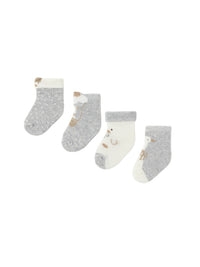 Set 4 soquetes Cinza vig (Cinza)  para Bebé Menina - Mayoral