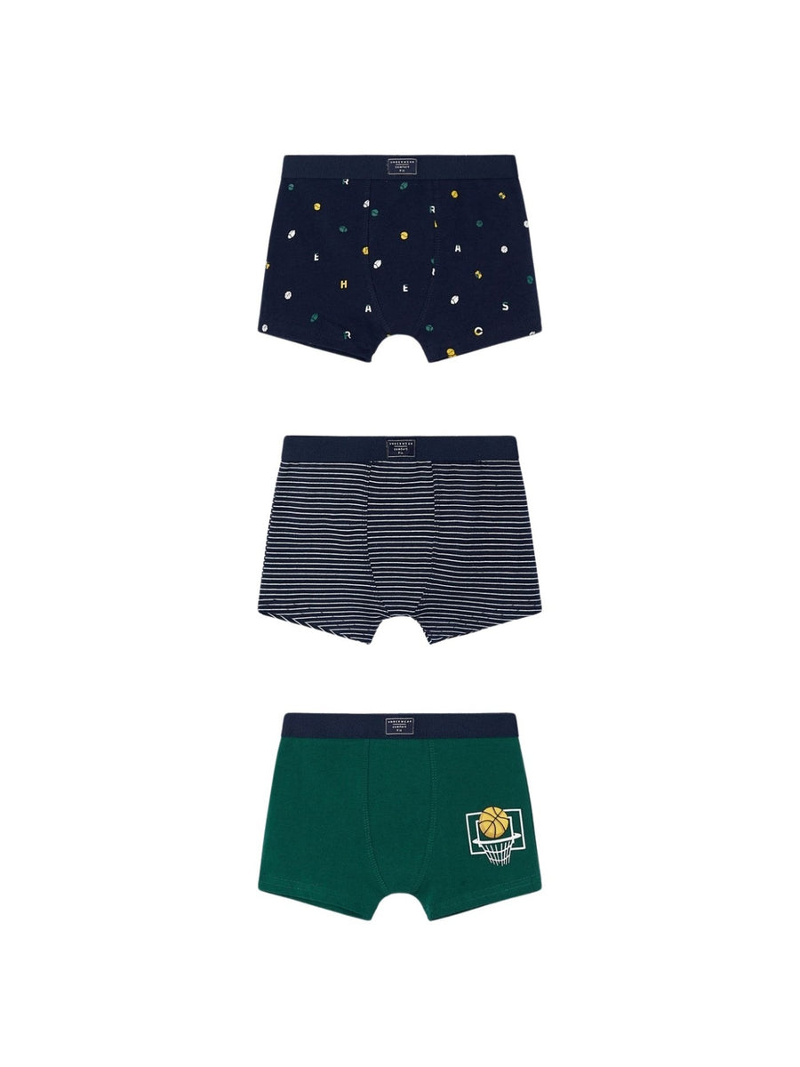 Set 3 boxers Alpino (Verde)  para Menino - Mayoral
