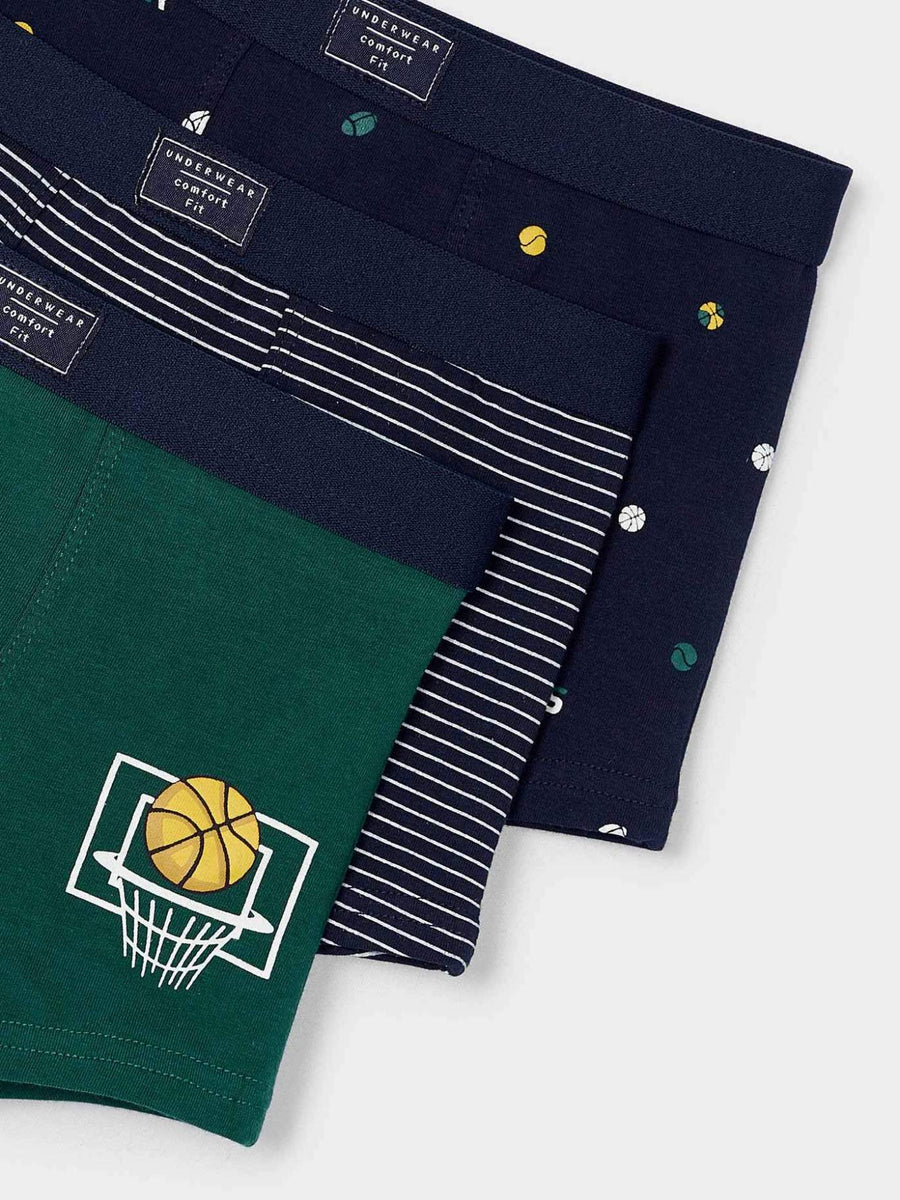 Set 3 boxers Alpino (Verde)  para Menino - Mayoral