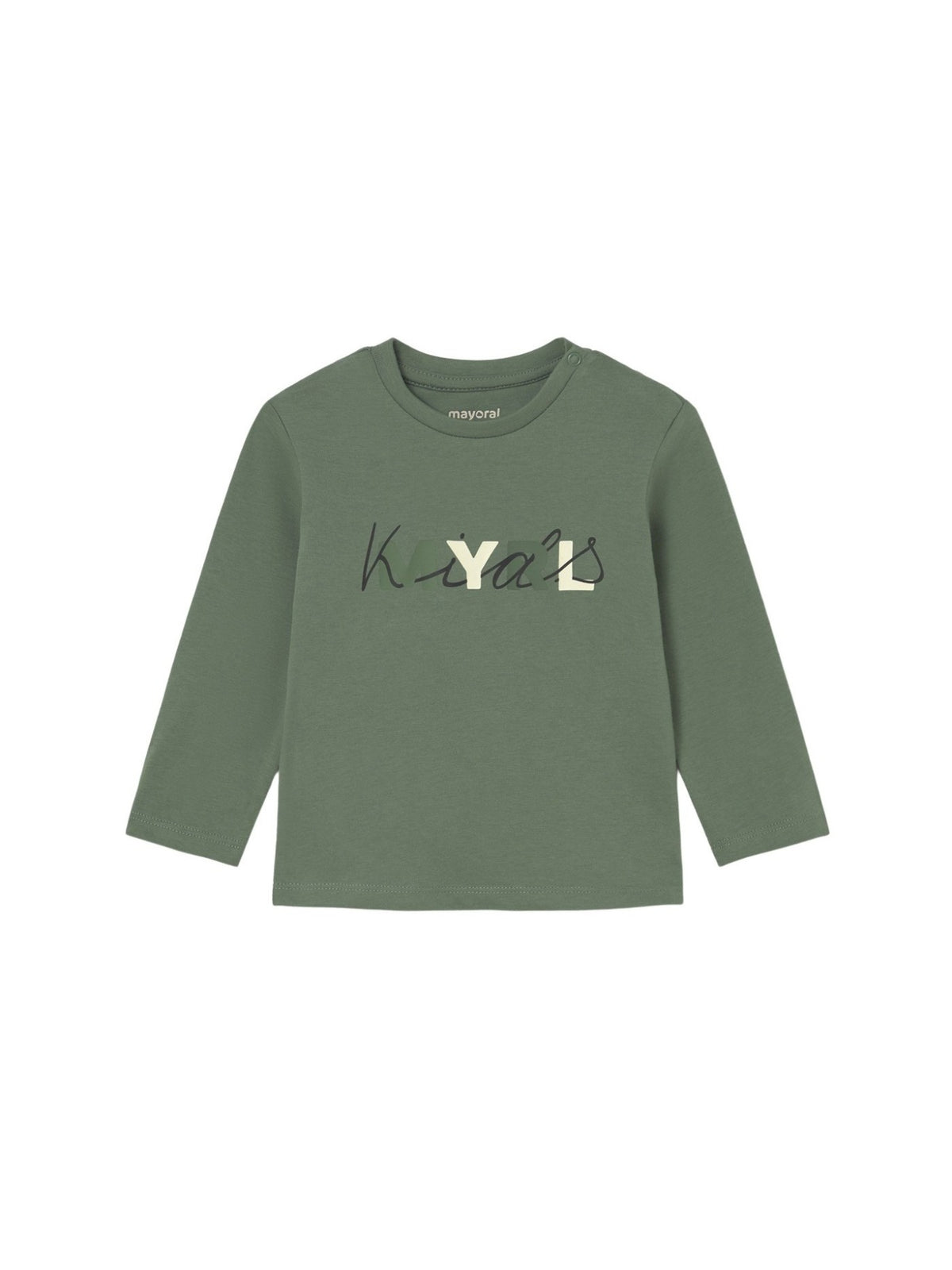Camiseta básica bebé Abeto (Verde Tropa)  para Bebé Menino - Mayoral