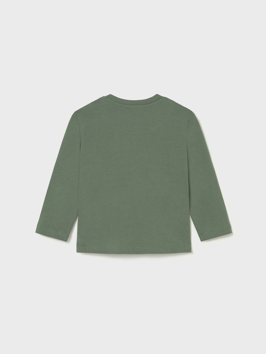 Camiseta básica bebé Abeto (Verde Tropa)  para Bebé Menino - Mayoral