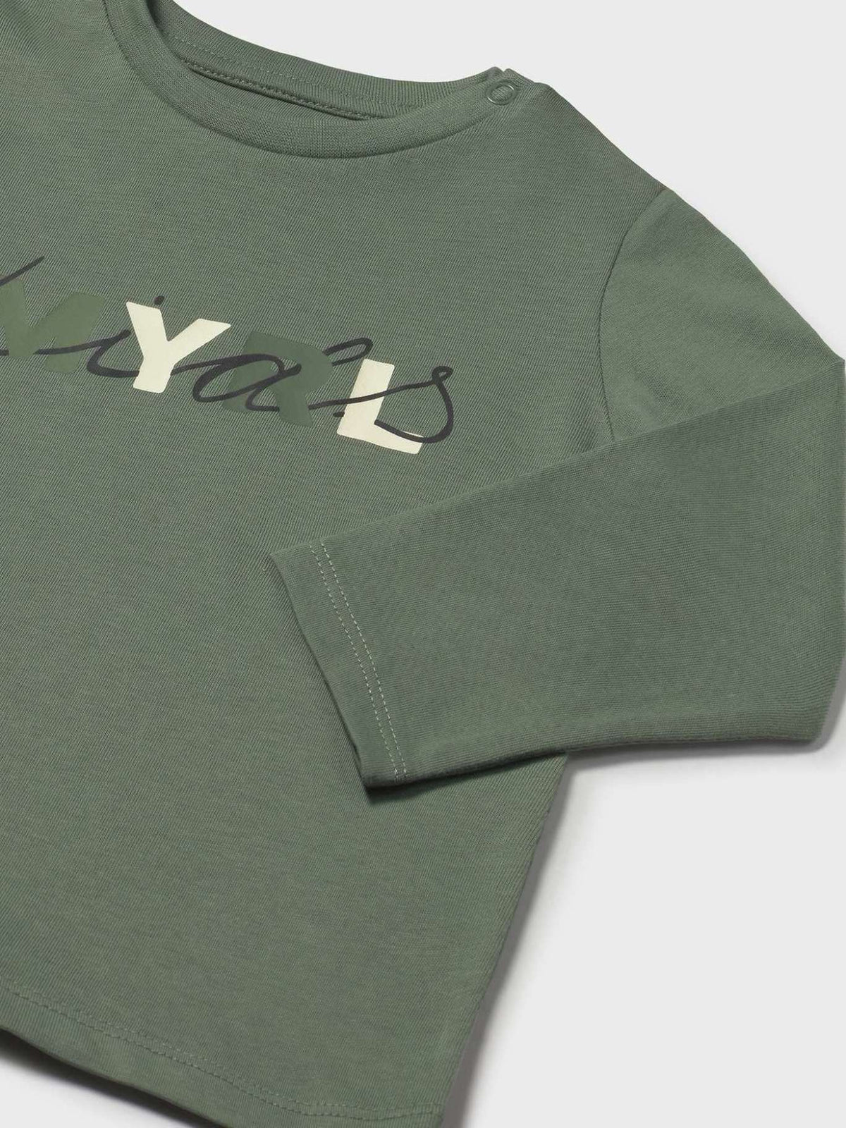 Camiseta básica bebé Abeto (Verde Tropa)  para Bebé Menino - Mayoral