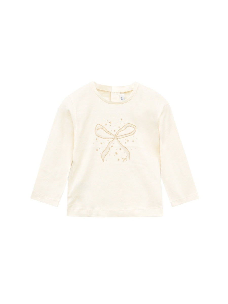 Camiseta básica bebé Macchiato (Creme / Pérola)  para Bebé Menina - Mayoral