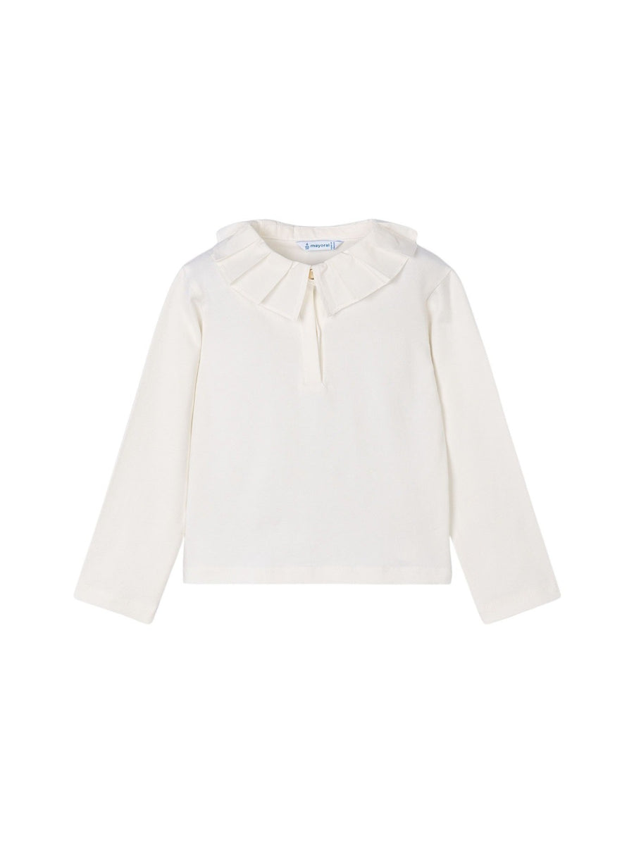 Polo m/comp. básico bebé Nata (Creme / Pérola)  para Menina - Mayoral